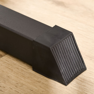 Máquina de Musculación Estación de Entrenamiento para Jalón al Pecho con Polea y Asiento Regulable para Entrenamiento en Gimnasio Hogar Oficina Carga Máx. 100 kg 107x120x190 cm Negro