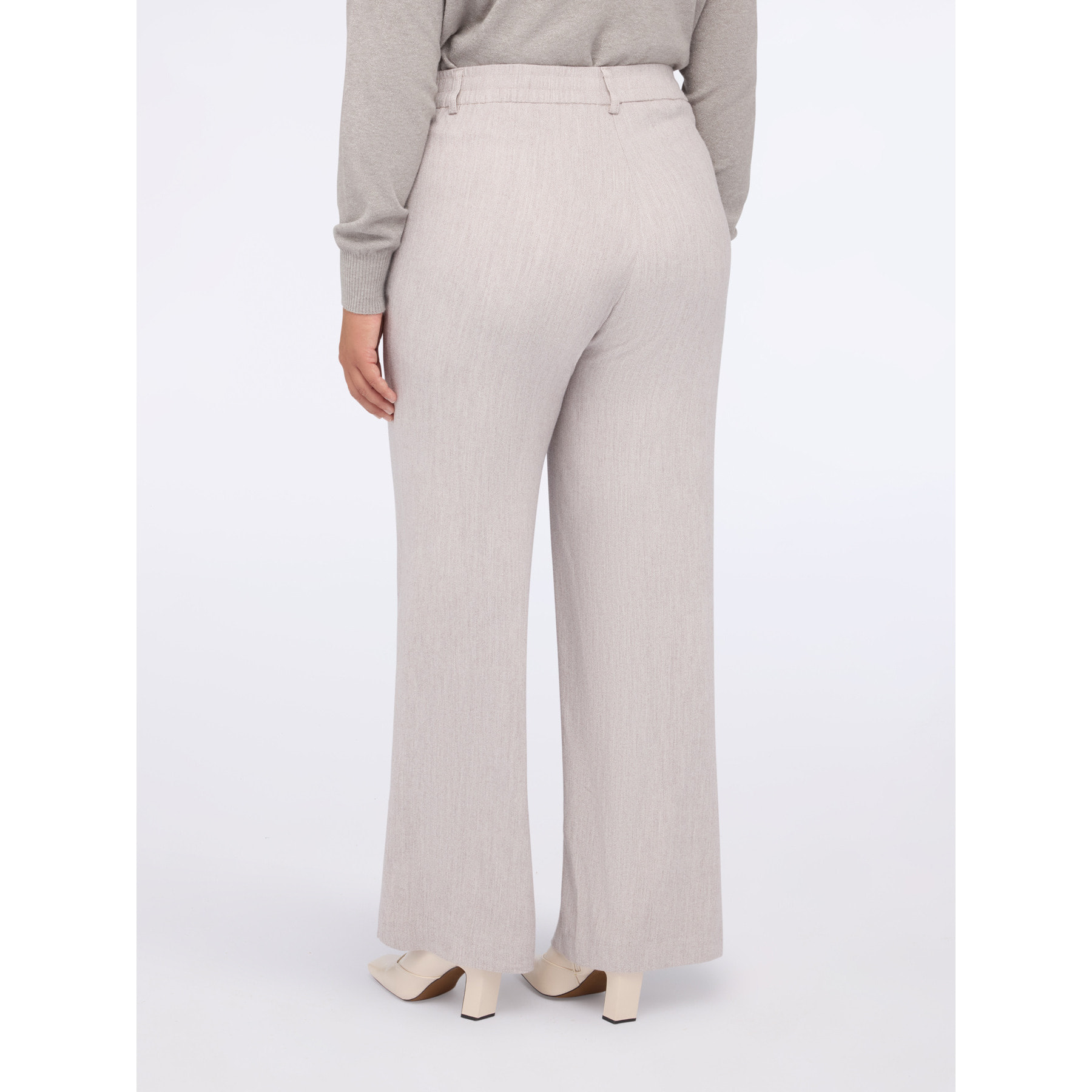 Fiorella Rubino - Pantaloni Wide Leg - Beige