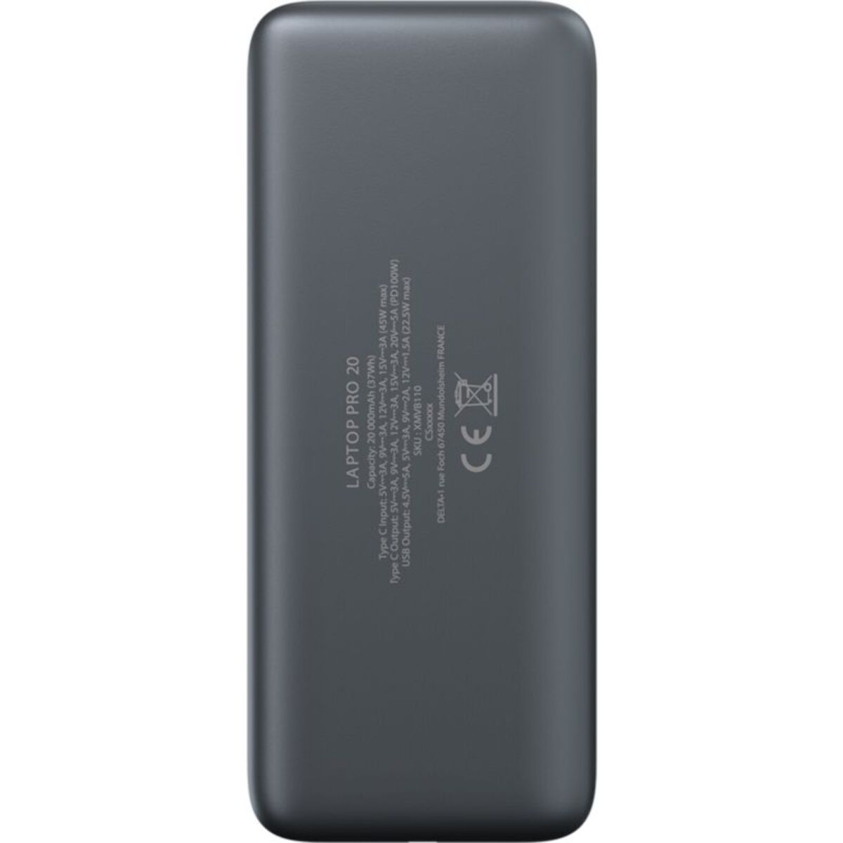 Batterie externe XMOOVE 20 000 mAh 100W PowerDelivery