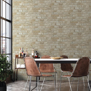 Papel pintado CERAMIKO, Brickwall beige 53x1000 cm