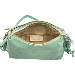 Benedetti Bolso de hombro Mujer. Piel auténtica Gamuza
