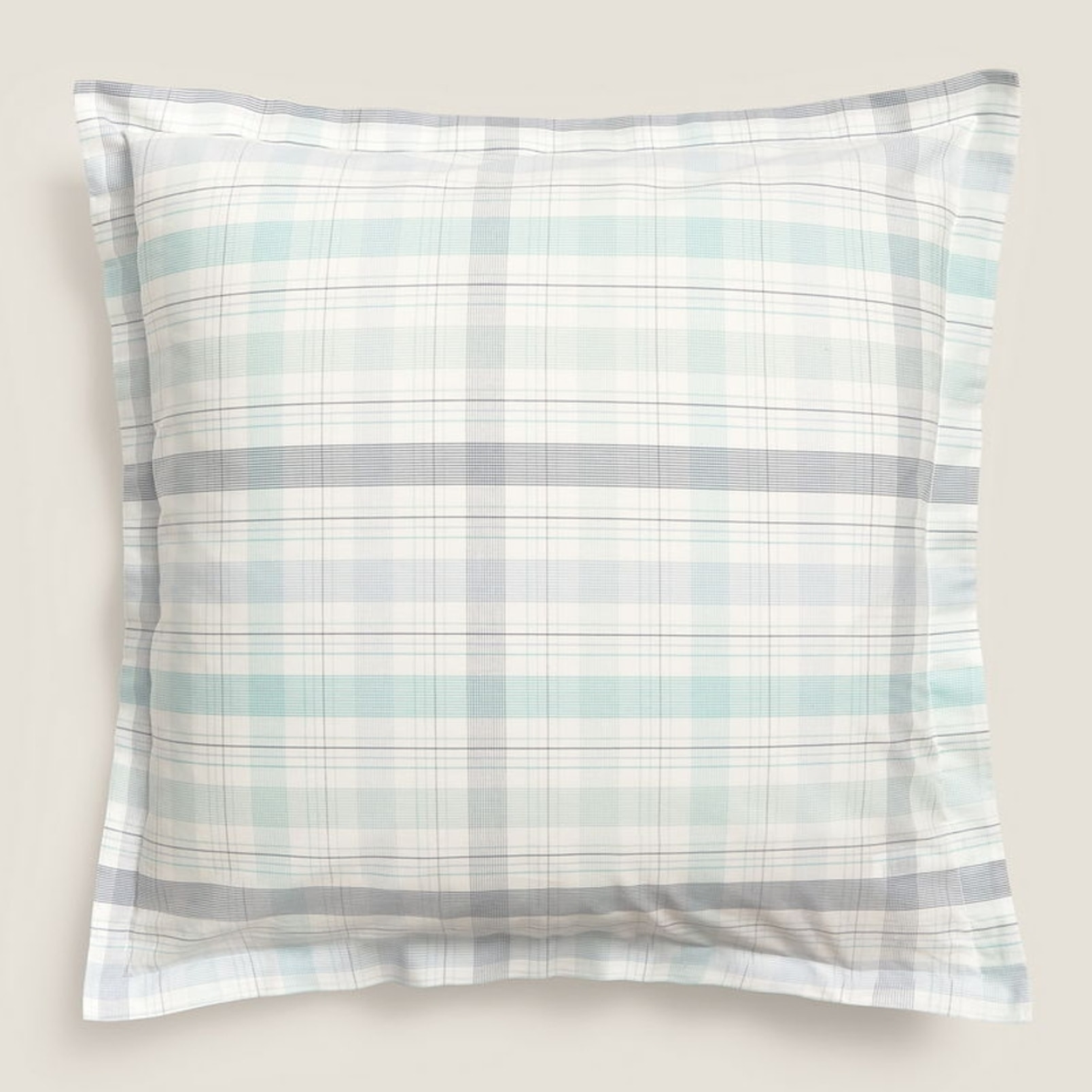 Funda de cuadrante algodón cuadros Newren color agua marina 100% Algodón