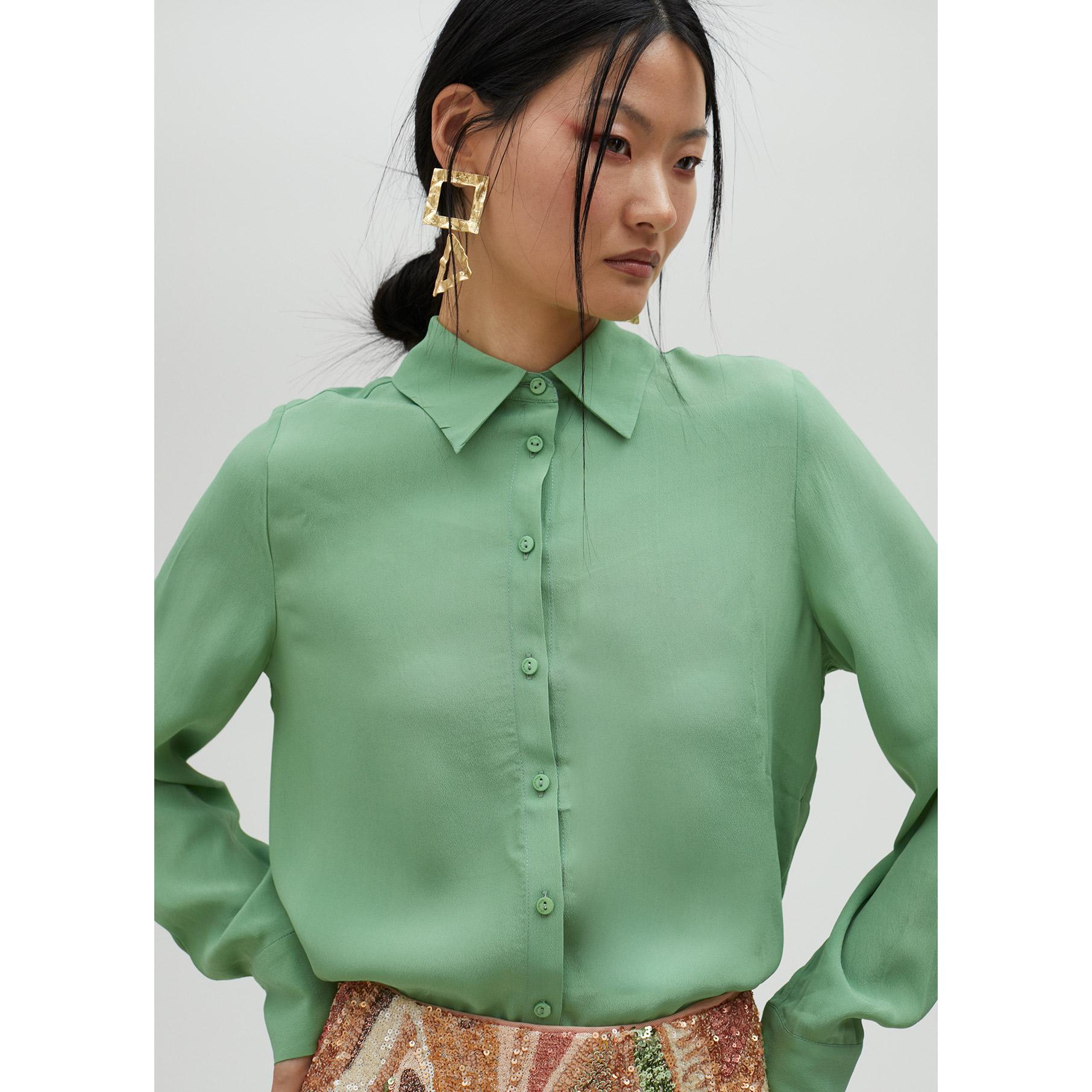Camicia basic in seta