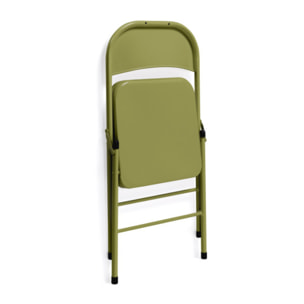 Chaises métal pliante Lucy - Vert