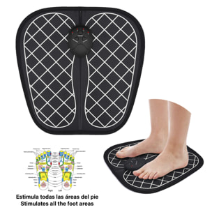 Stimolatore di piedi portatile EMS. Massaggiatore per migliorare la circolazione dei piedi.