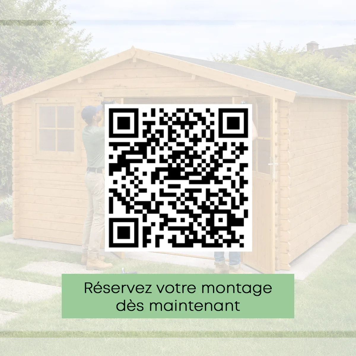 Abri de jardin Zélos - bois marron - 15,5 m²