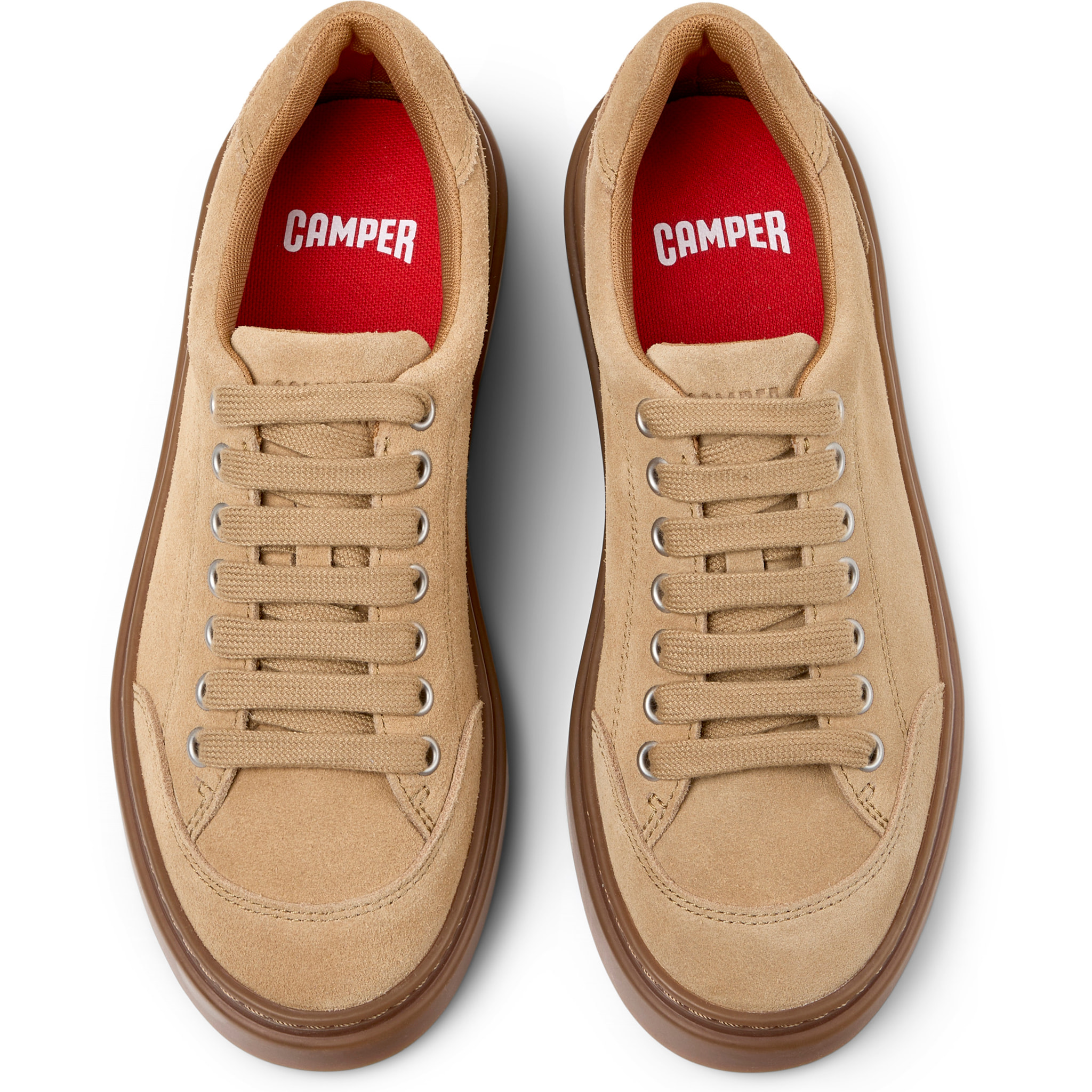Sneakers - CAMPER Runner Twentyfive - Marrone - Pelle scamosciata