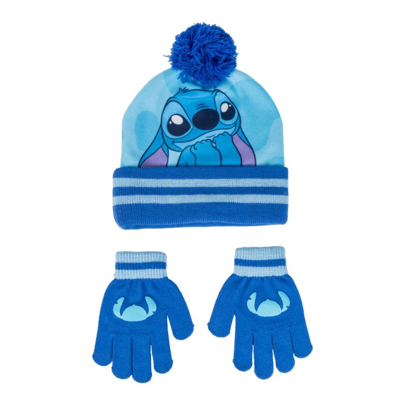 Set gorro y guantes infantil unisex "Stitch"