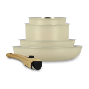 Batterie de cuisine 5 pièces en acier inoxydable - tous feux EASYNOX