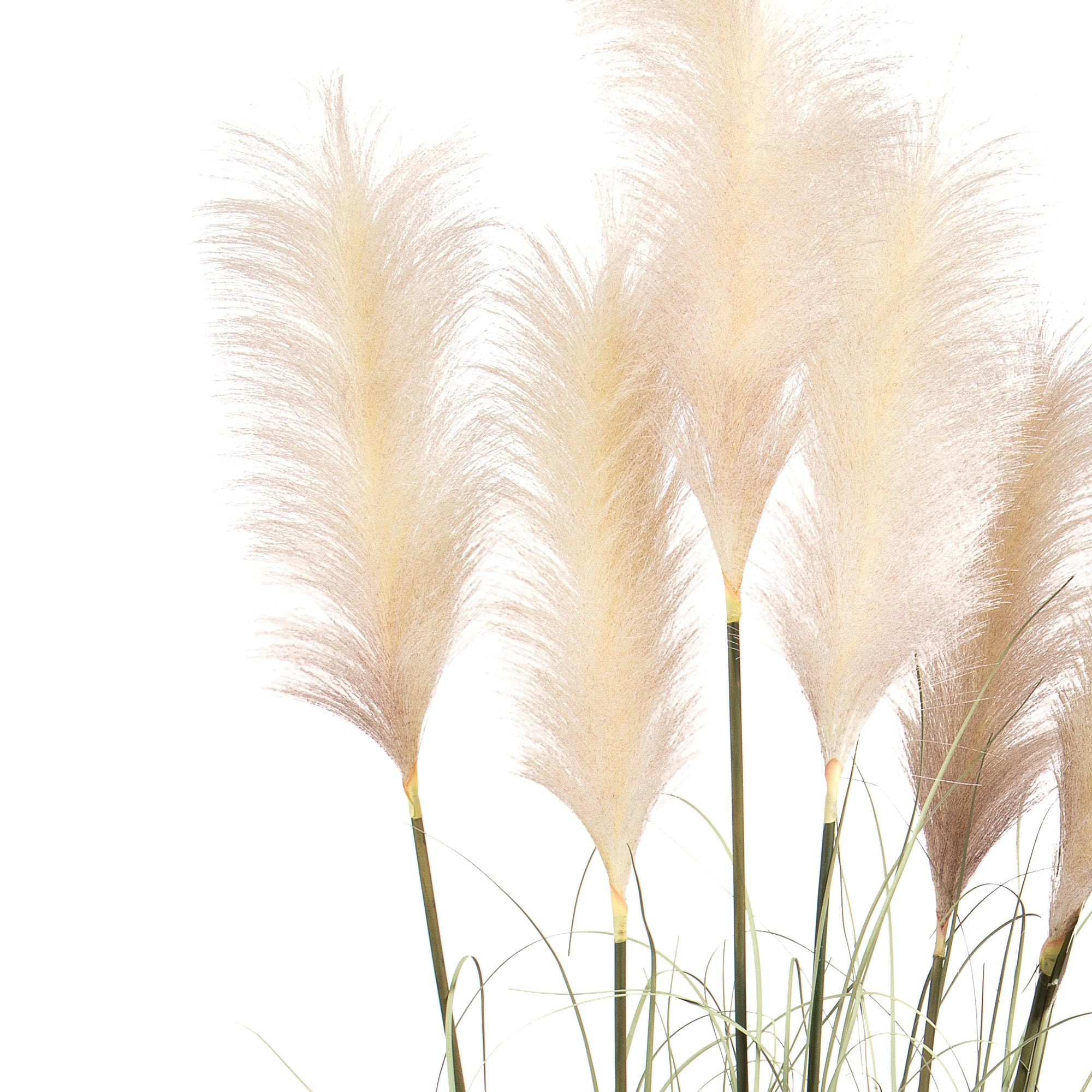 Festuca Glauca Con Vaso H.175 Cm - Pezzi 1 - 60X175X60cm - Colore: Bianco - Bianchi Dino - Piante Artificiali