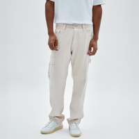GUESS Originals - Jeans Hills - inspiration cargo - 100% coton - gris galet