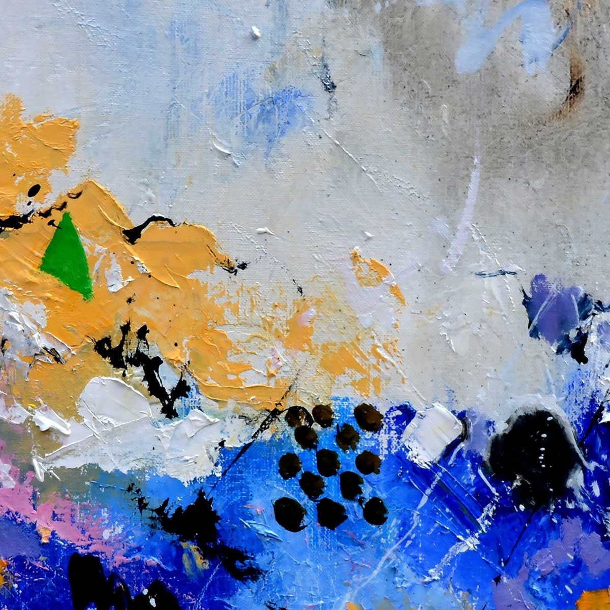 Tableau abstrait virgule Toile imprimée