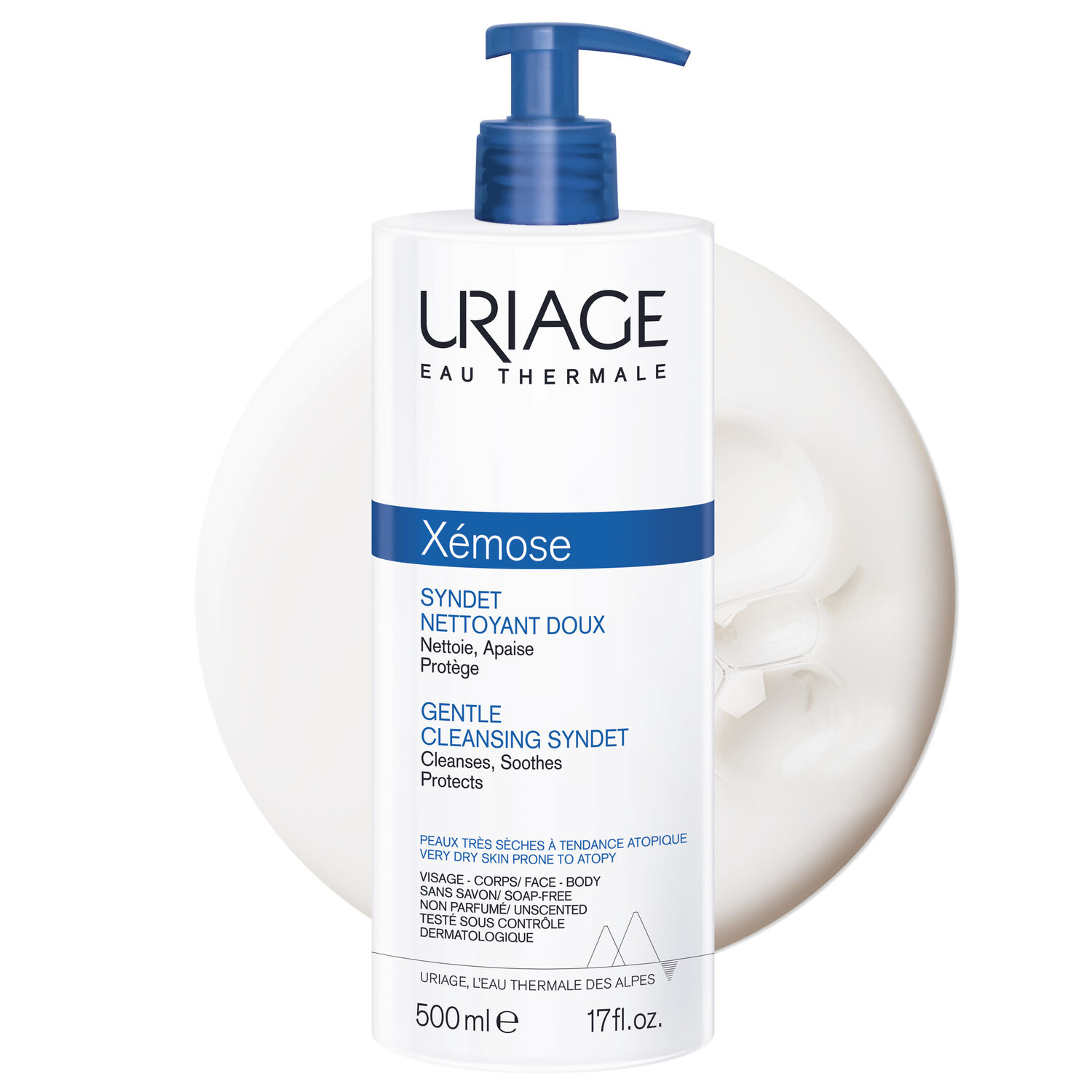 Xémose C8+ - Syndet Nettoyant Doux - Gel-Crème Nettoie, Apaise & Protège
