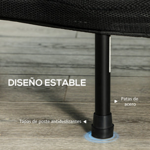 Trampolín de Fitness Plegable Ø102 cm Cama Elástica con Marco de Acero Antideslizantes Carga 100 kg para Entrenamiento Piernas Cuerpo en Hogar Oficina Gimnasio Azul