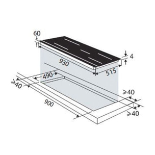 Table induction DE DIETRICH DPI7969XS