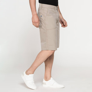 BERMUDA TINTA UNITA IN TELA DI COTONE