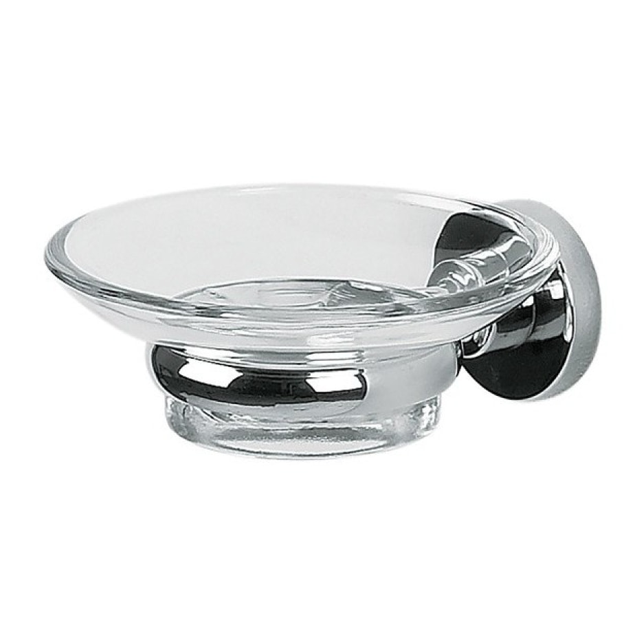 Porte savon à  fixer Verre & Acier Chromé ATLANTIC Transparent Spirella