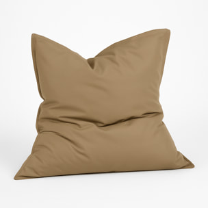 Pouf rectangulaire d'extérieur XXL 180x140cm taupe THIES