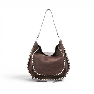 Bolso de hombro Cheval Firenze Dalia Marrón Oscuro