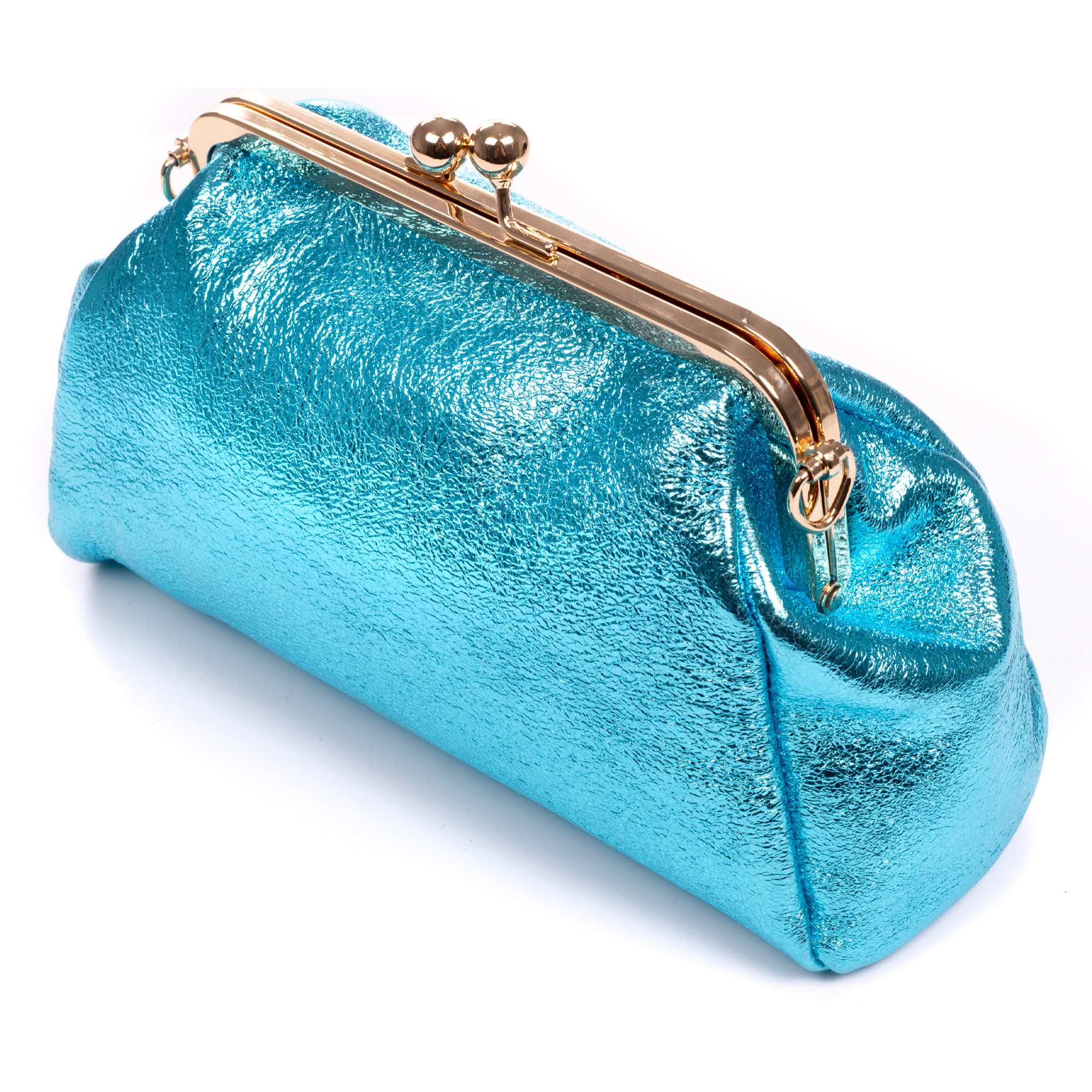 Ambivere bolso de mano Mujer. Piel auténtica Gamuza acabado lacado brillante.