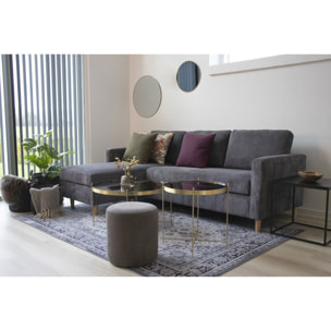 Specchio tondo da parete Jersey in acciaio color ottone ø60 cm