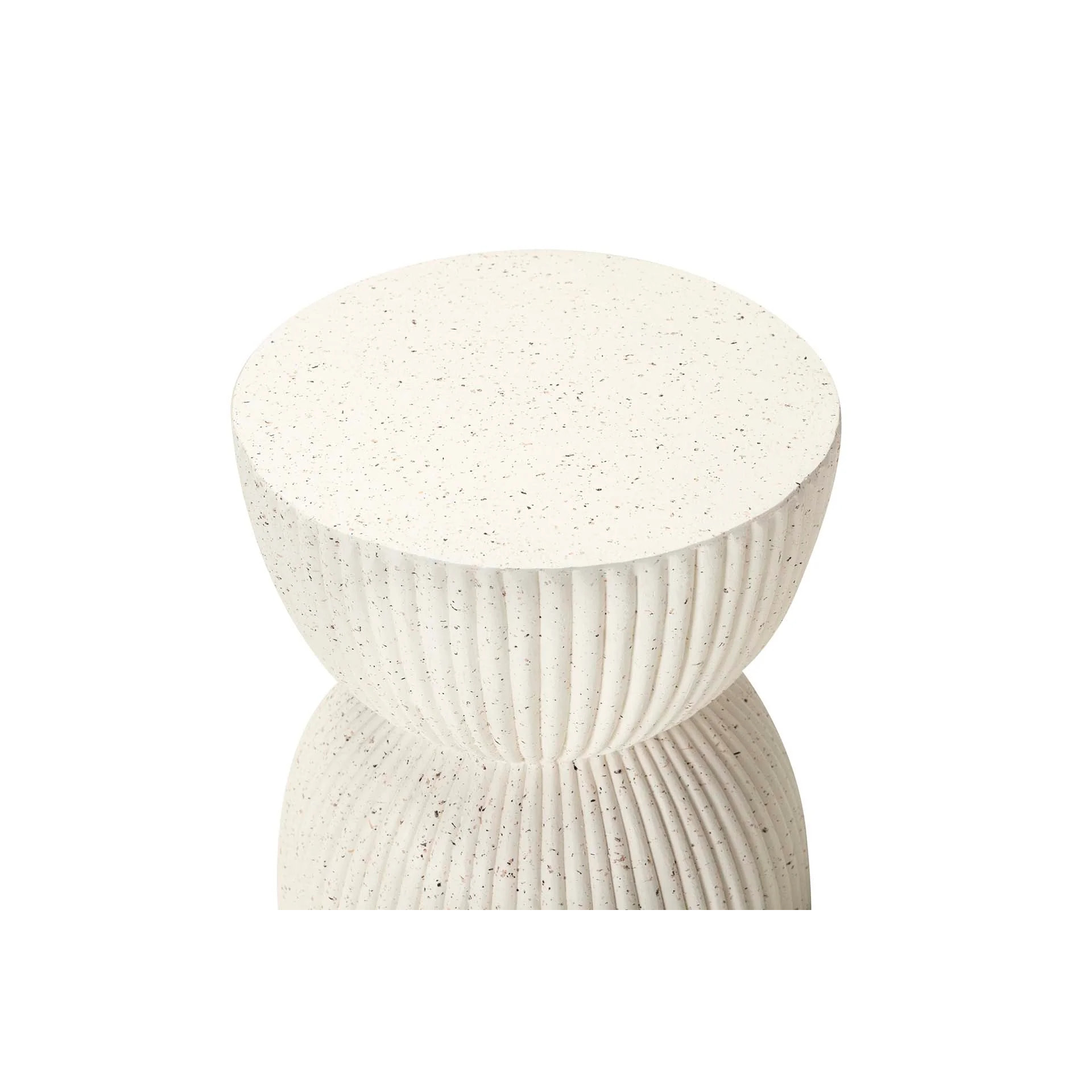 Mesa Auxiliar Taburete Blanco Sedit 38x38x46 Cm