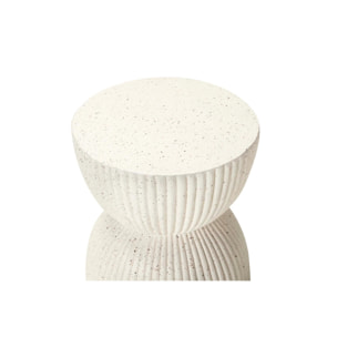 Mesa Auxiliar Taburete Blanco Sedit 38x38x46 Cm