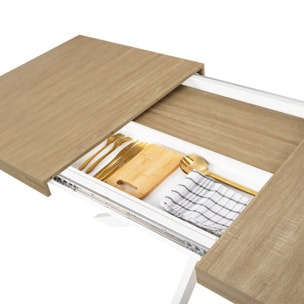 Table à manger extensible Spider 160-200cm avec rangement