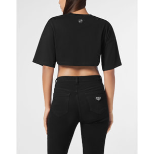 PHILIPP PLEIN T-Shirt Round Neck ROSES