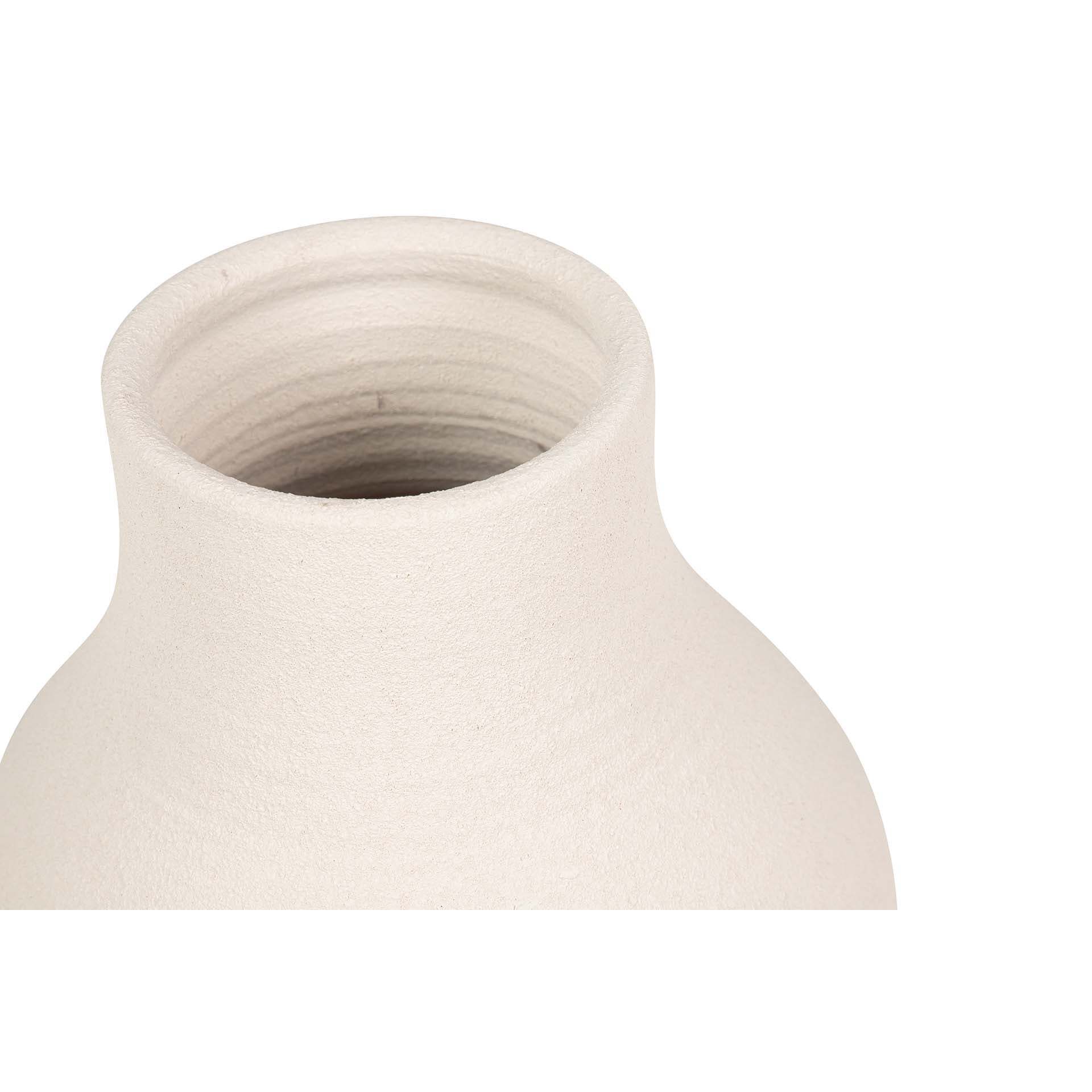 Florero Ceramica Beige 30x30x80 Cm