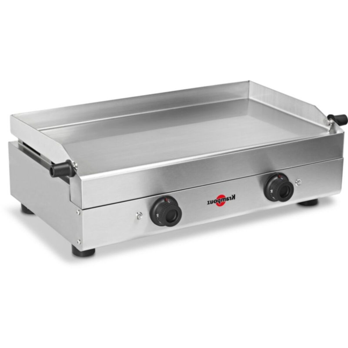 Plancha électrique KRAMPOUZ Saveur inox 2 brûleurs à poser, 64x34 cm