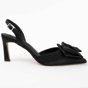 Zapato De Tacón - Negro - Altura: 6 Cm