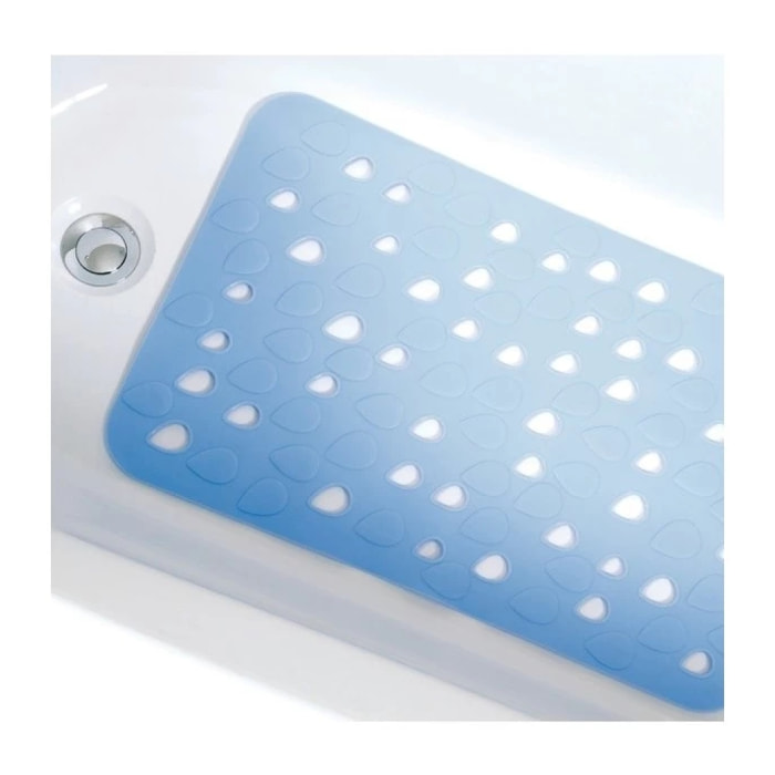 Tapis Fond de baignoire PVC DROPS 35x53cm Bleu Spirella