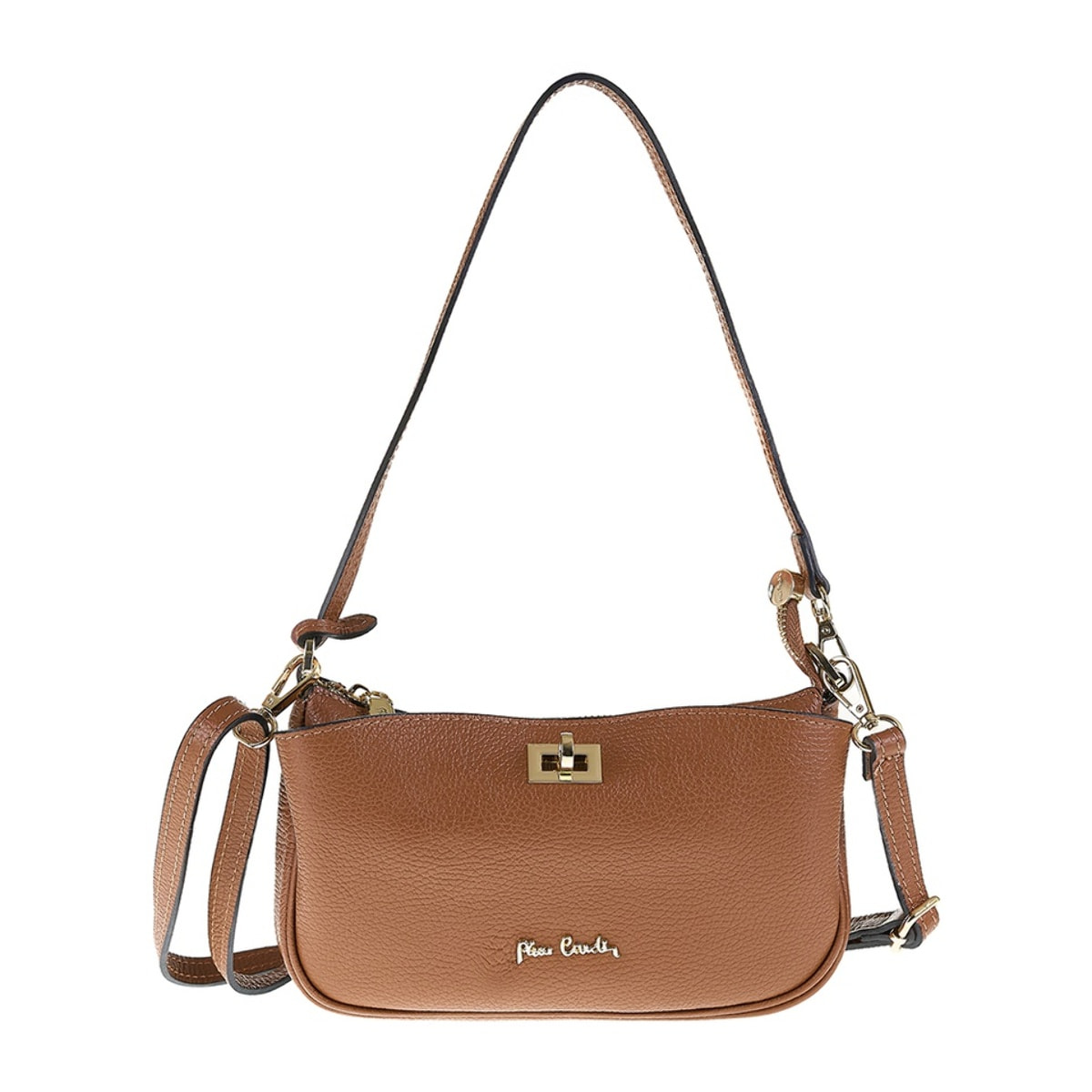 Borsa a spalla da donna Made in Italy - Modello Valoria - 100% pelle - 32.0 x 22.0 x 13.0 cm