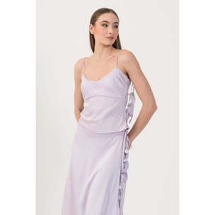 Kocca - Top con spalline e dettagli floreali Donna