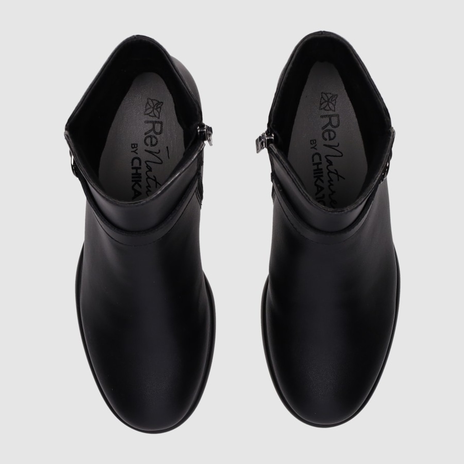 Botines de Piel - Negro - Tacón: 5 cm