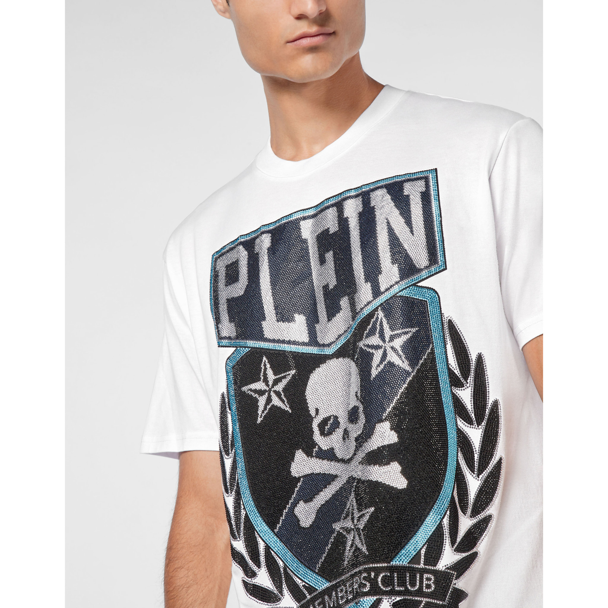 PHILIPP PLEIN Maglietta a girocollo SKULL&BONES