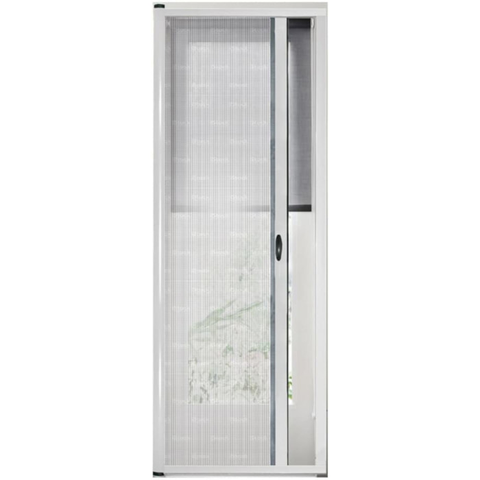 Zanzariera Universale Scorrimento Orizzontale Per Porte Portafinestra Balconi A Rullo Avvolgibile Telaio Alluminio In Kit Colore Bianco 150 x 250 cm