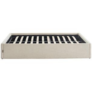 Lit coffre en velours côtelé - HANDY