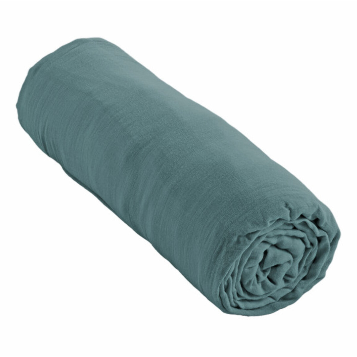 Drap housse 90x190 en gaze de coton bonnet 30 cm - GAIA