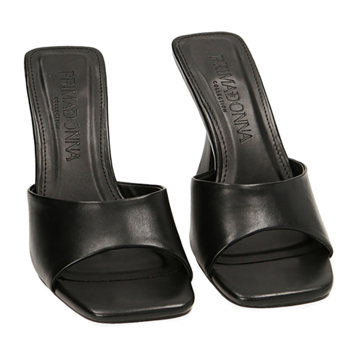 Mules nere, tacco 9,5 cm