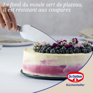 Ensemble de 2 Moules à manqué à charnière 28 cm Dr Oetker Back Liebe