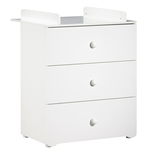 Chambre complète bébé avec lit 120x60cm à barreauxet commode à langer 3 tiroirs