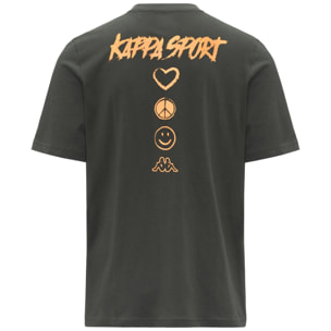 T-Shirts & Top Kappa Uomo Logo Ciao 140 Verde