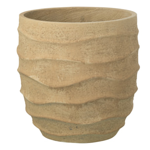 J-Line Cache-pot Vague + Extérieur Sable - beige - medium