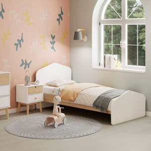 Lit enfant avec tête de lit en bois - LUCY