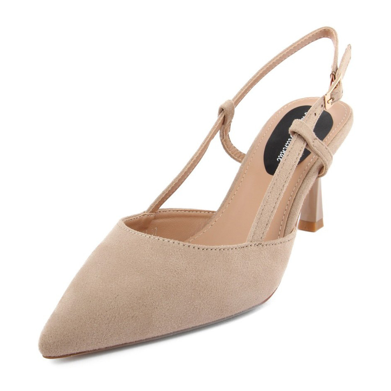 Slingback Donna colore Beige-Altezza tacco:8cm
