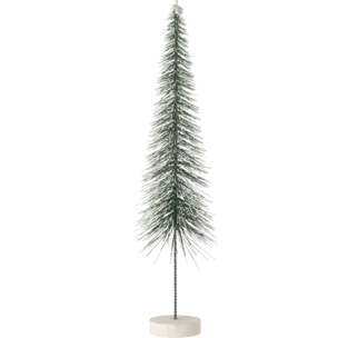 J-Line décoration Sapin De Noël Neige - plastique - vert - small
