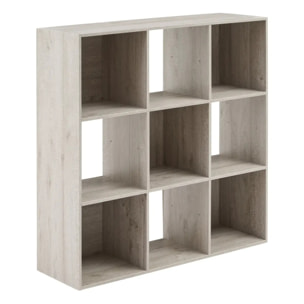 Étagère 9 cases "Mix N' Modul" effet chêne gris