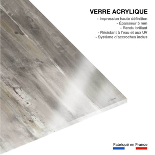 Tableau Cheval blanc aquarelle Tableau plexiglas